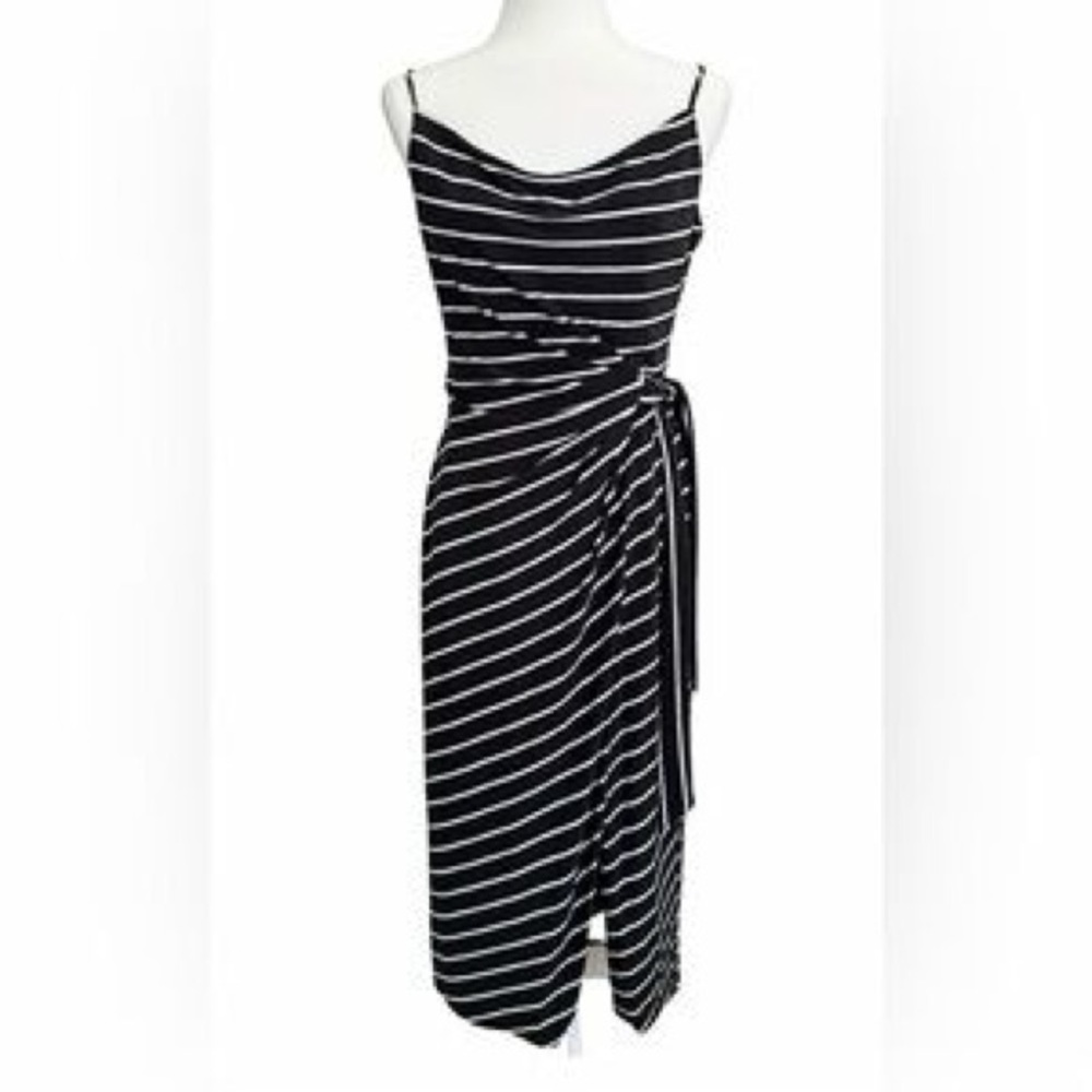 Like New Lauren Ralph Lauren Strappy Striped Midi Dress